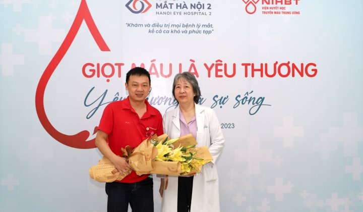 Bệnh viện Mắt Hà Nội 2 tổ chức thành công ngày hội hiến máu từ thiện
