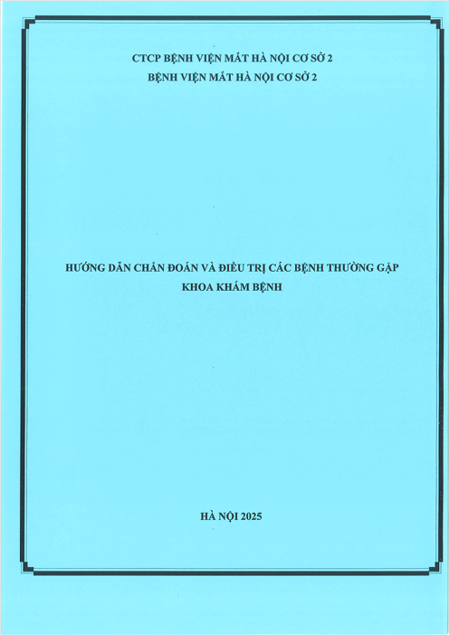 HƯỚNG DẪN CHẨN ĐOÁN VÀ ĐIỀU TRỊ CÁC BỆNH THƯỜNG GẶP - KHOA KHÁM BỆNH