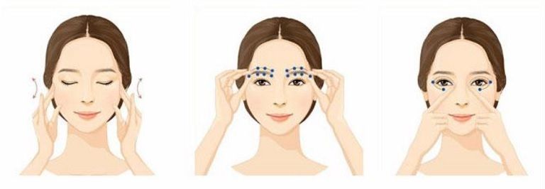 cách massage mắt giảm cận thị