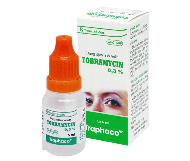 Đau mắt đỏ dùng thuốc gì là thuốc nhỏ mắt Tobramycin