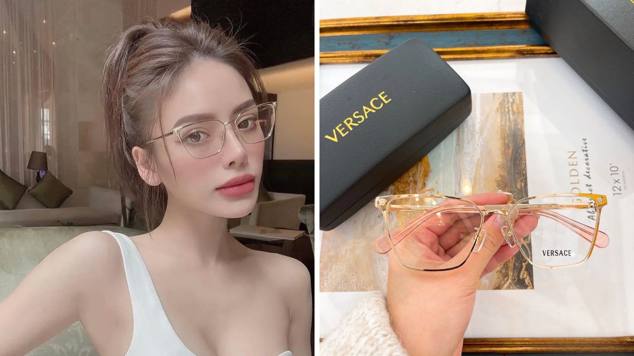 Gọng k&iacute;nh cận nữ Versace: Sự ho&agrave;n hảo của nghệ thuật v&agrave; sang trọng
